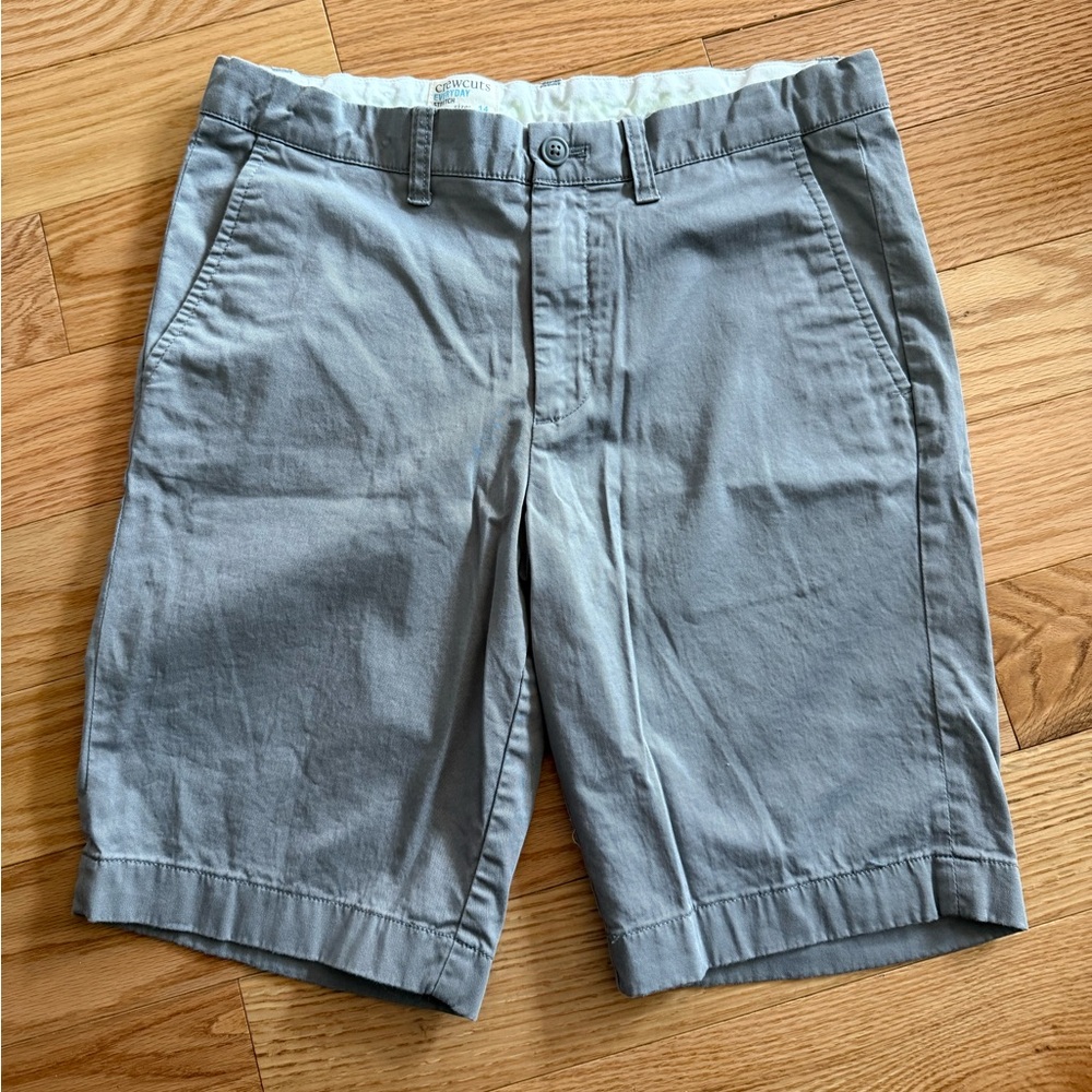 J Crew Crew Cuts boys gray shorts size 14
